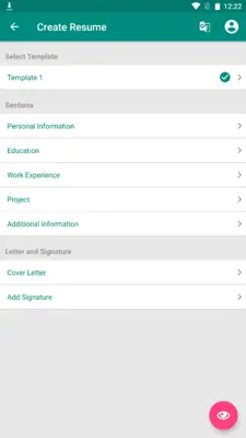 Resume Builder & CV Maker android App screenshot 7